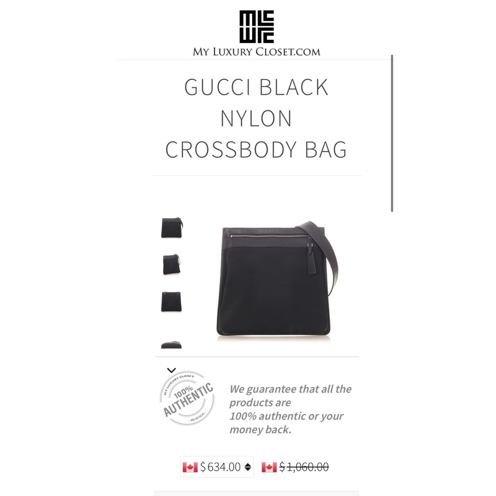 Gucci Nylon Messenger Bag - Picture 16 of 16